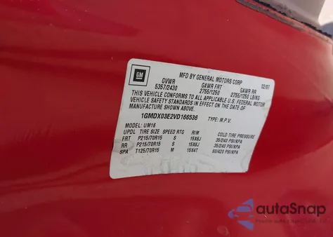 1997 Pontiac Trans Sport из США, поврежденный, VIN 1GMDX03E2VD166536